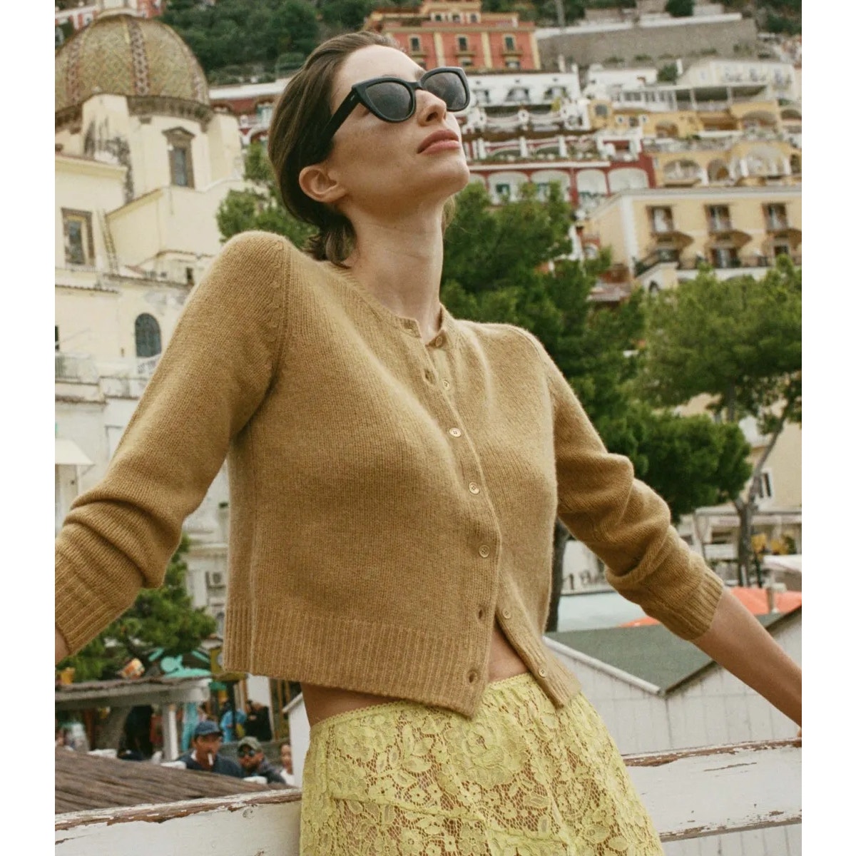 Doen Danae Cashmere Cardigan -- Teak Xs